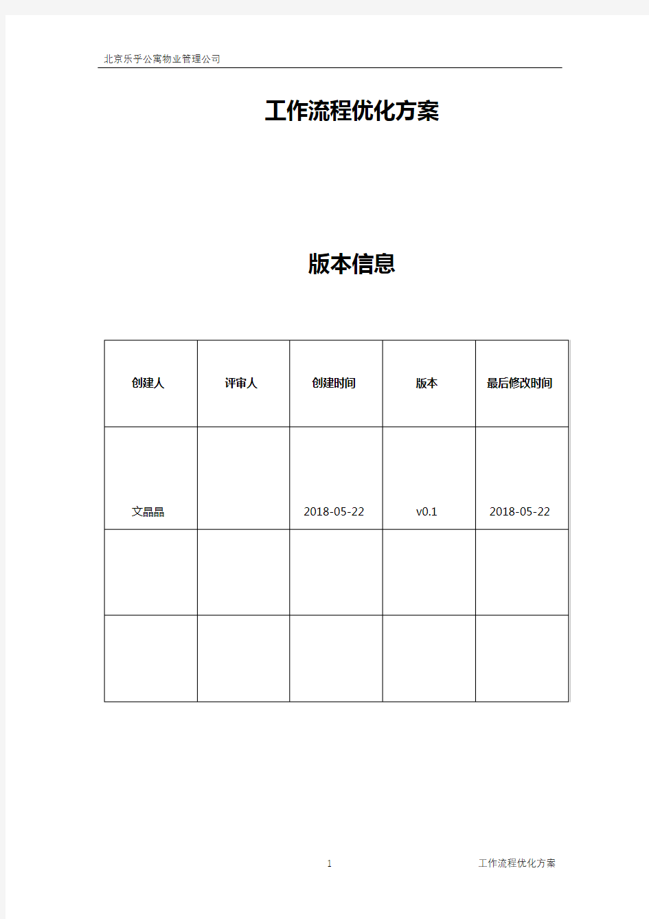 工作流程优化方案0522