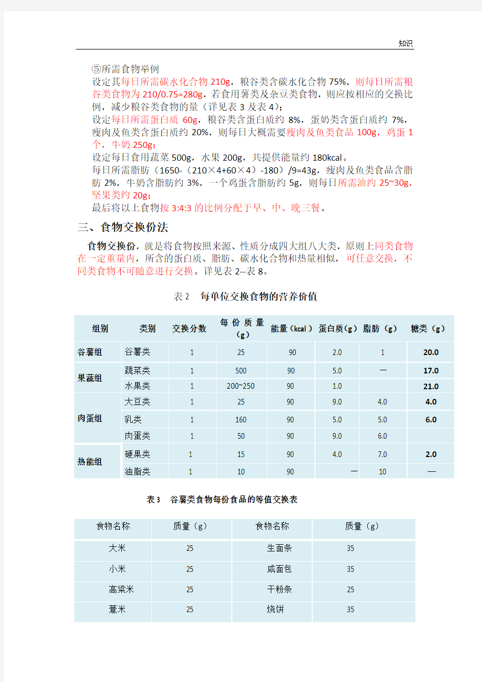 营养学基础知识点整理