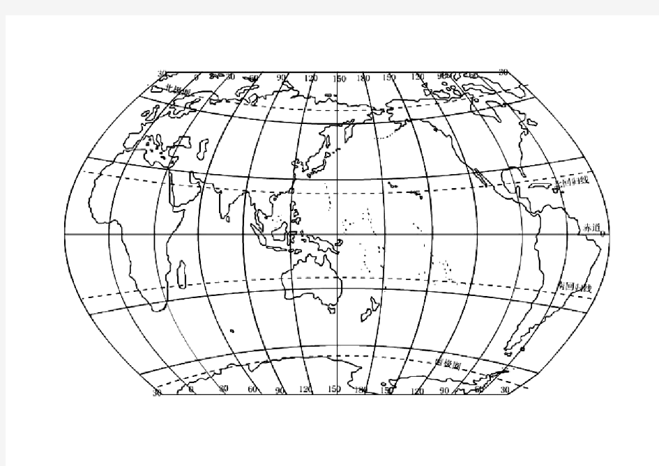世界大陆轮廓图
