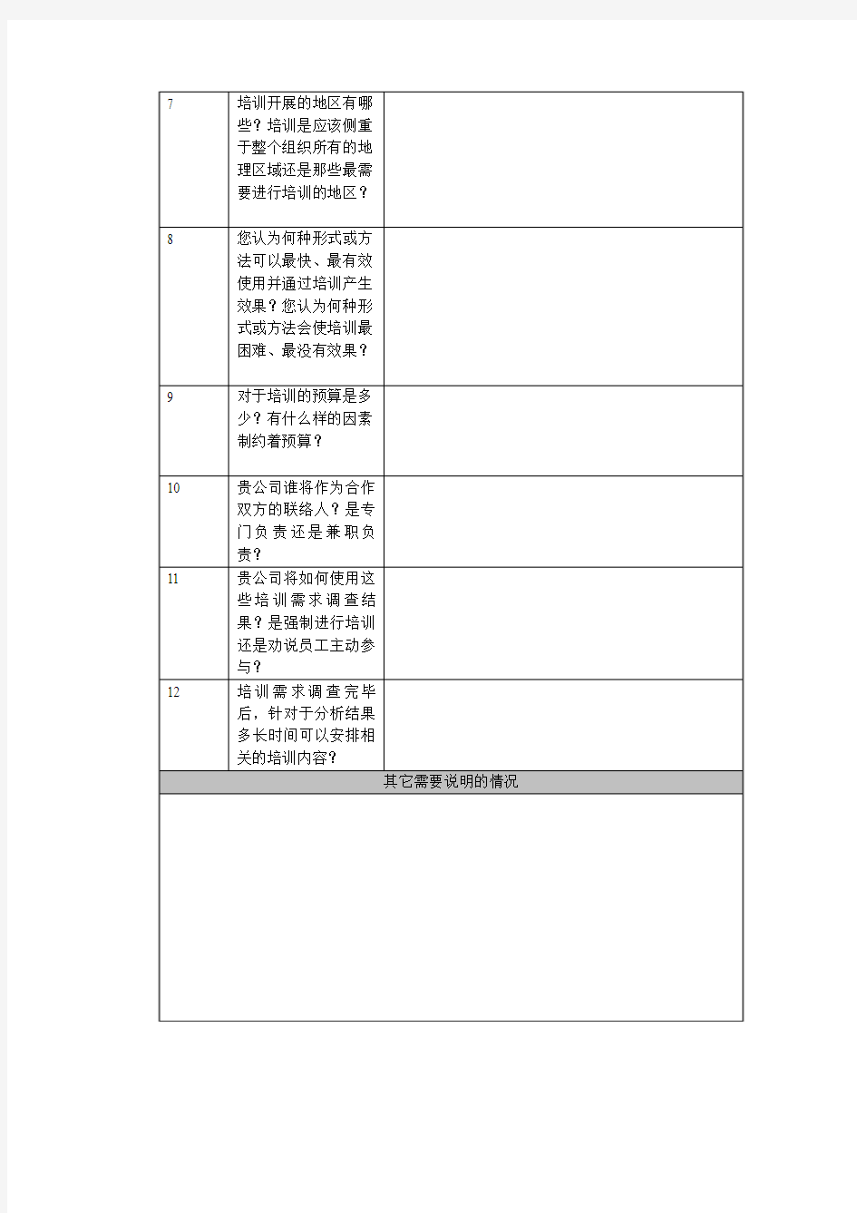 培训需求访谈提纲企业大学建设