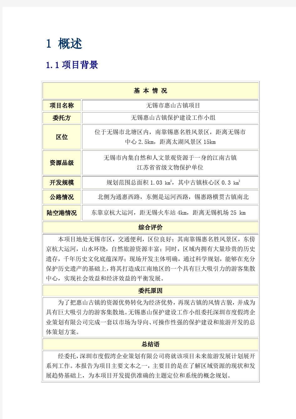 无锡惠山古镇主题定位与总体策划报告
