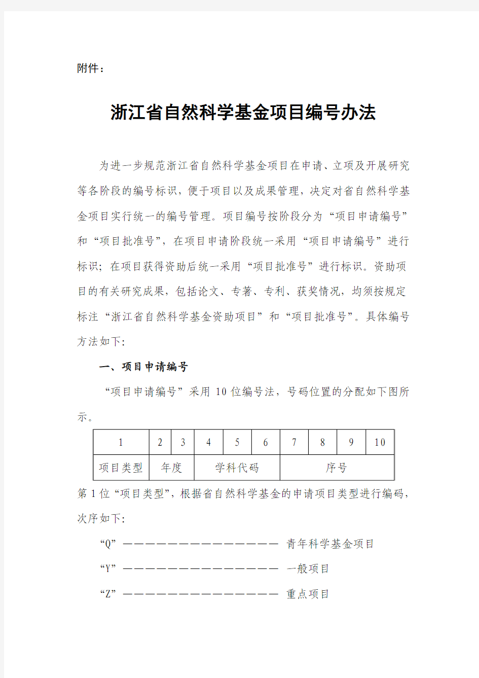 浙江省自然科学基金项目编号办法