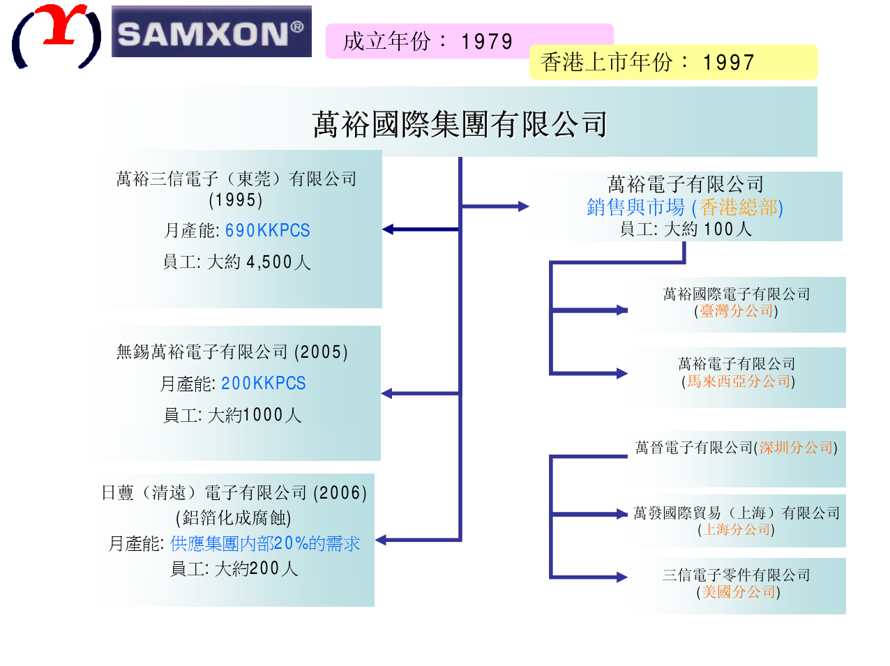 SAMXON电解电容介绍