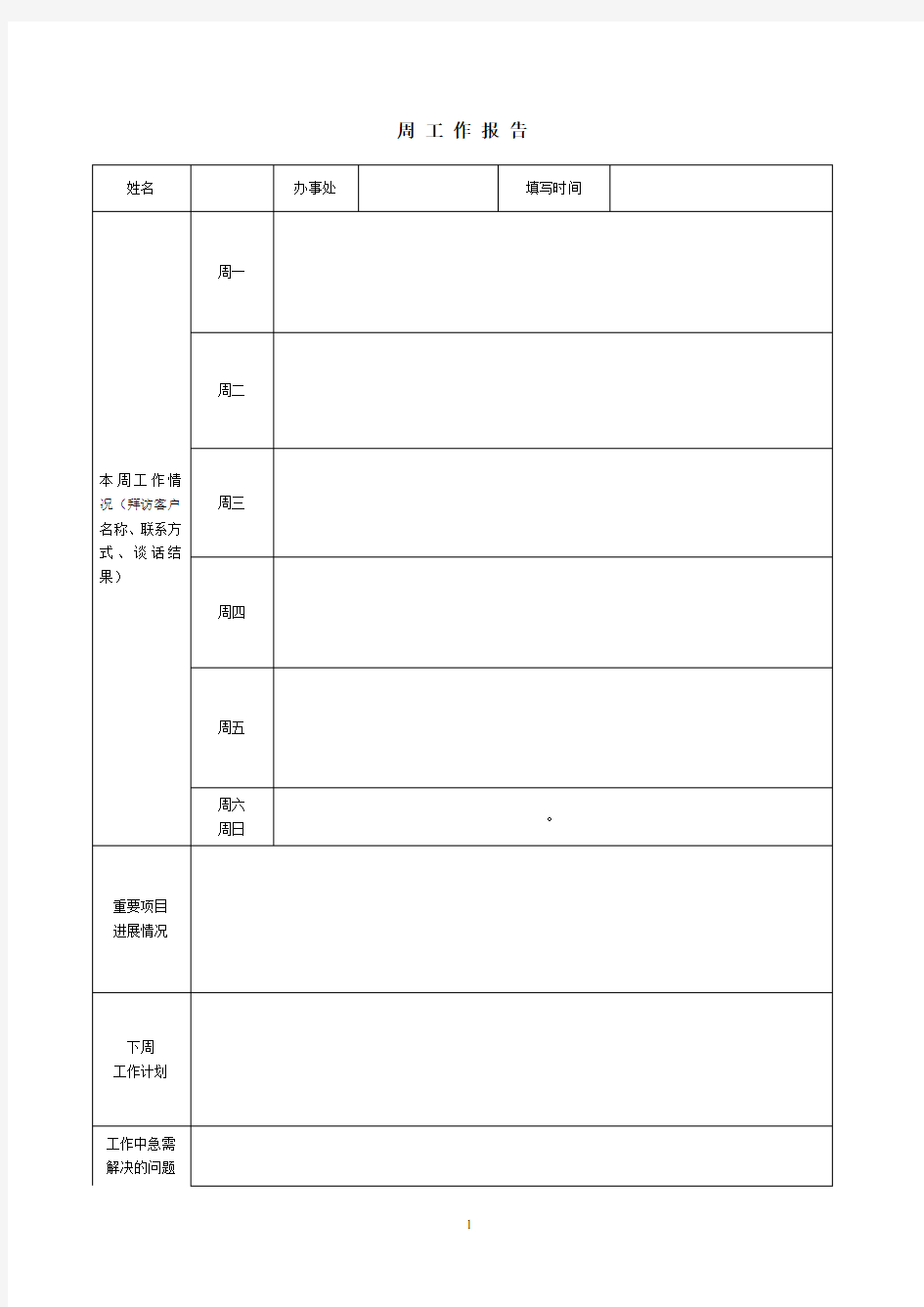 工作周报范文.pdf