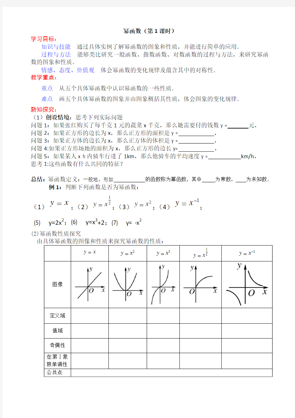 幂函数