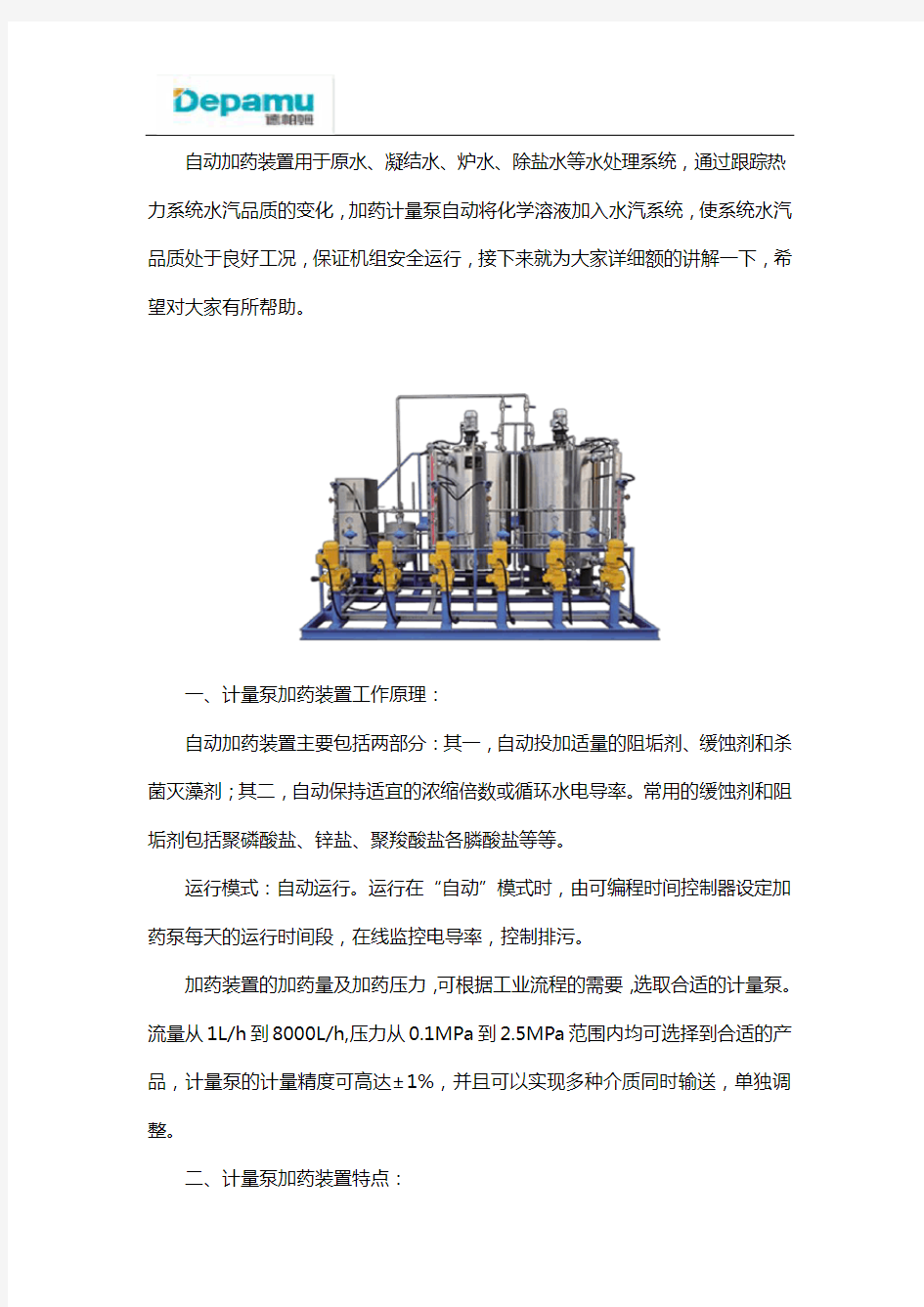 计量泵加药装置厂商家