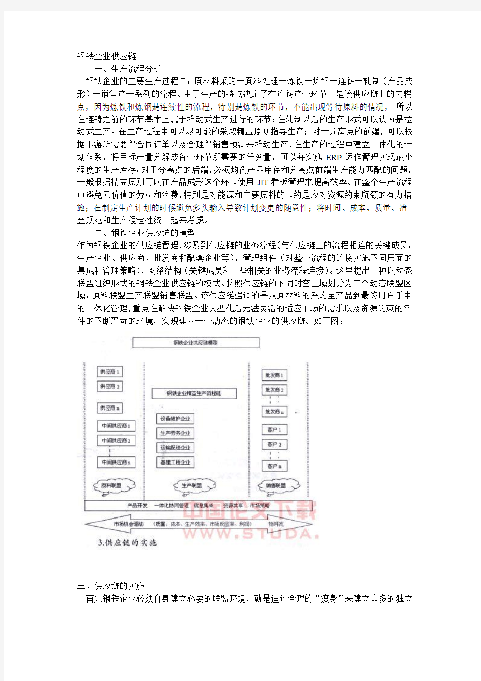 钢铁企业供应链