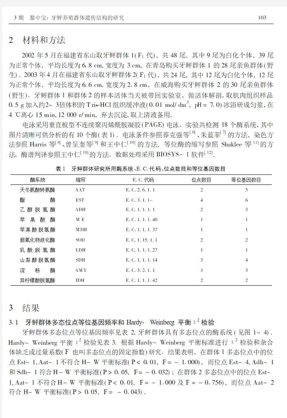 牙鲆养殖群体遗传结构的研究