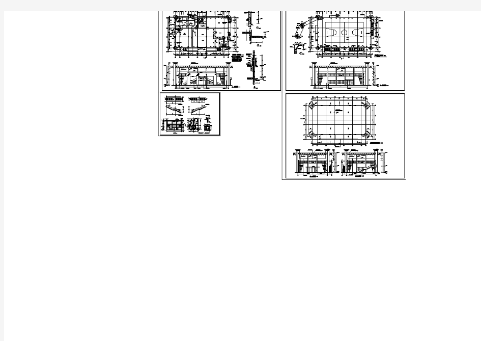 某操场建筑设计施工图纸(共4张)