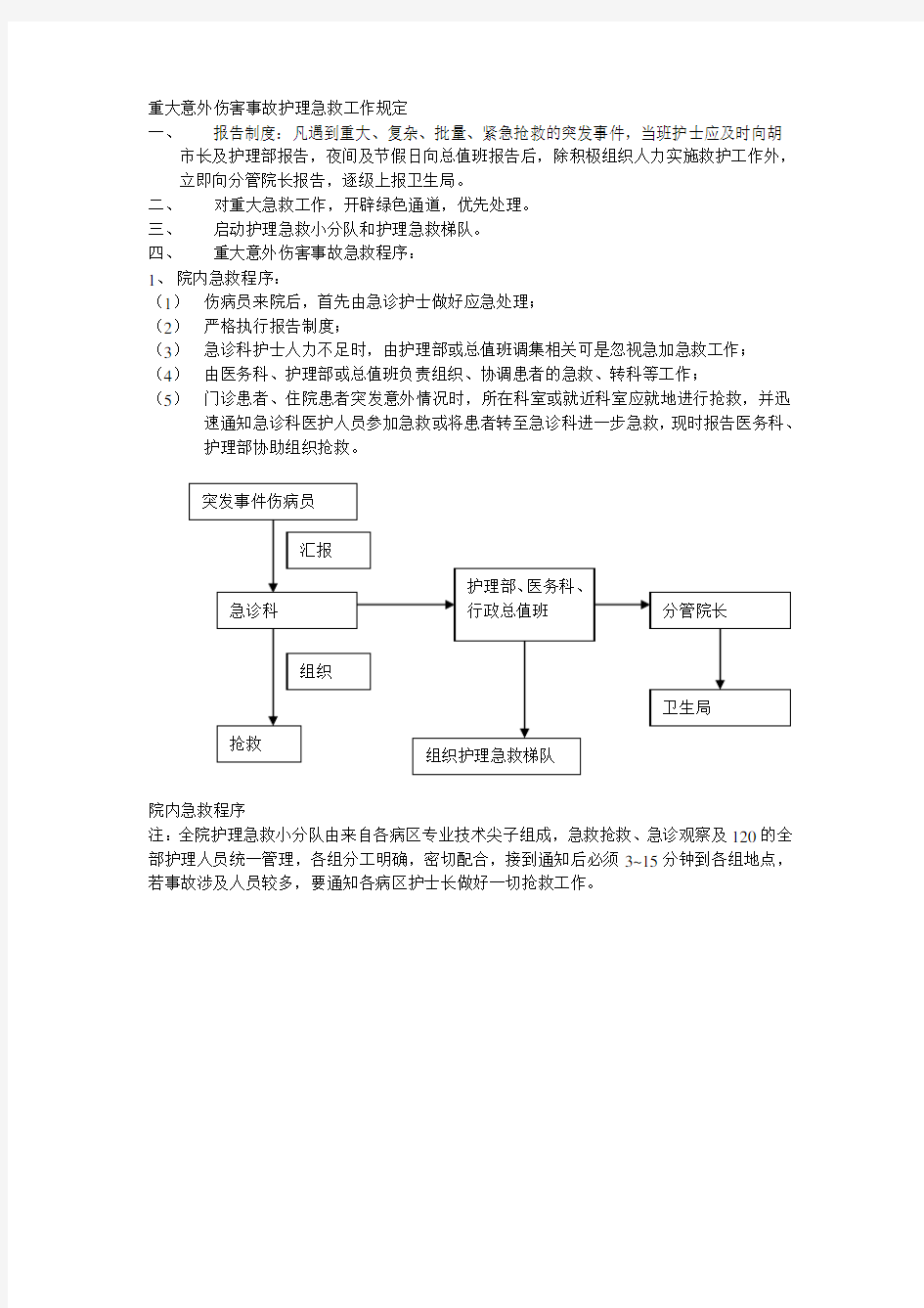 护理人员发生针刺伤的应急预案