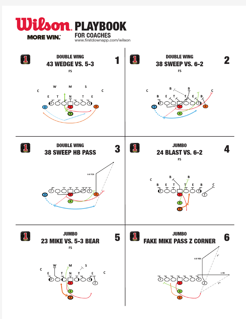 美式橄榄球战术Wilson-Playbook_Coach-Player