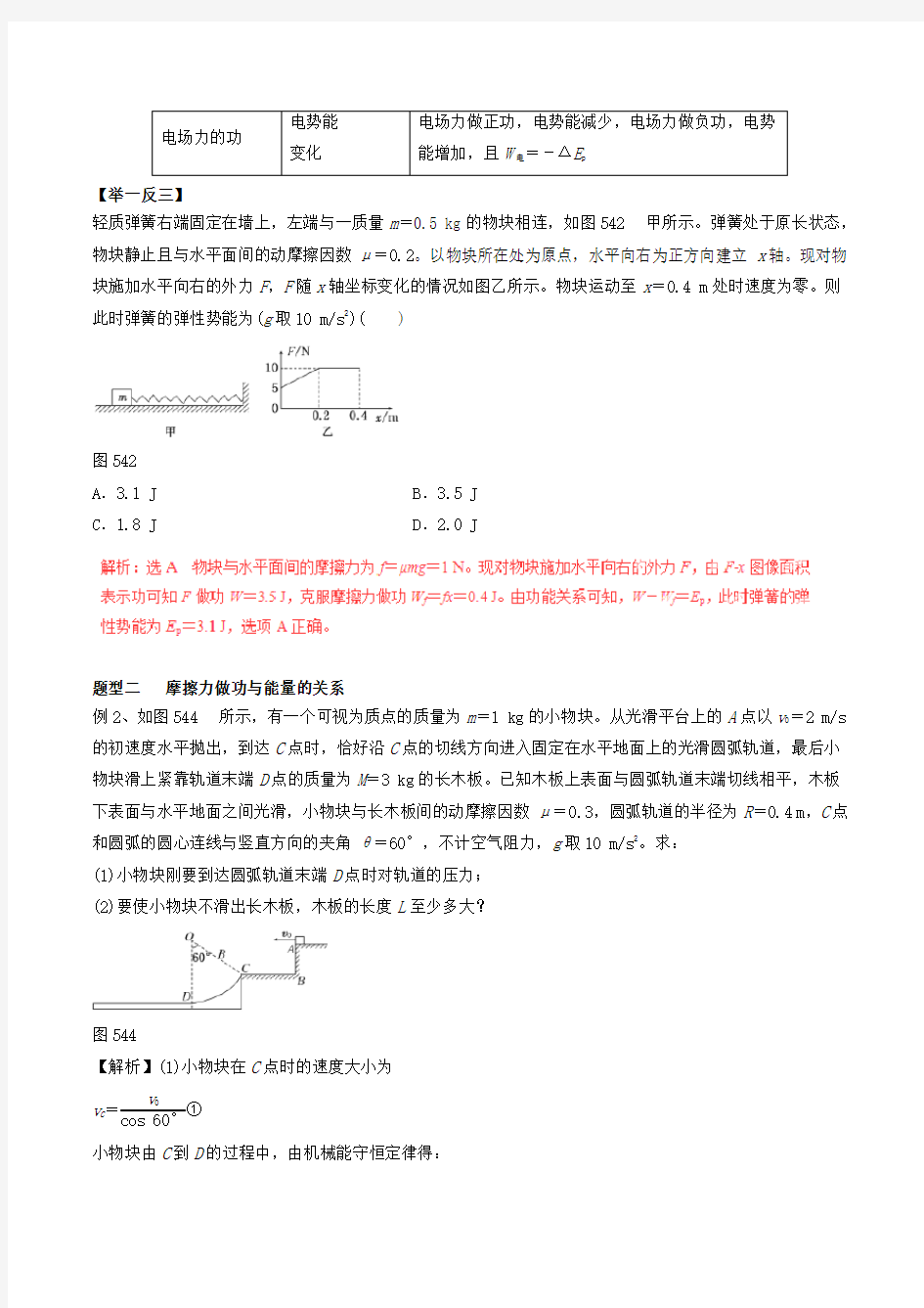 (完整版)高考物理专题复习功能关系能量守恒定律