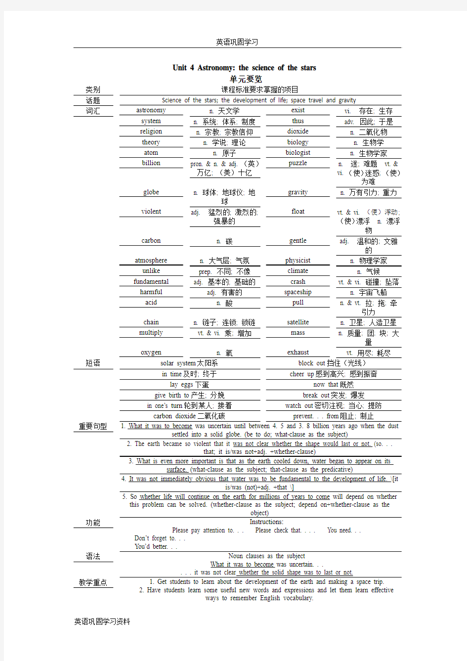 高中英语人教版必修3教案：Unit 4 Period 1 Warming up and reading