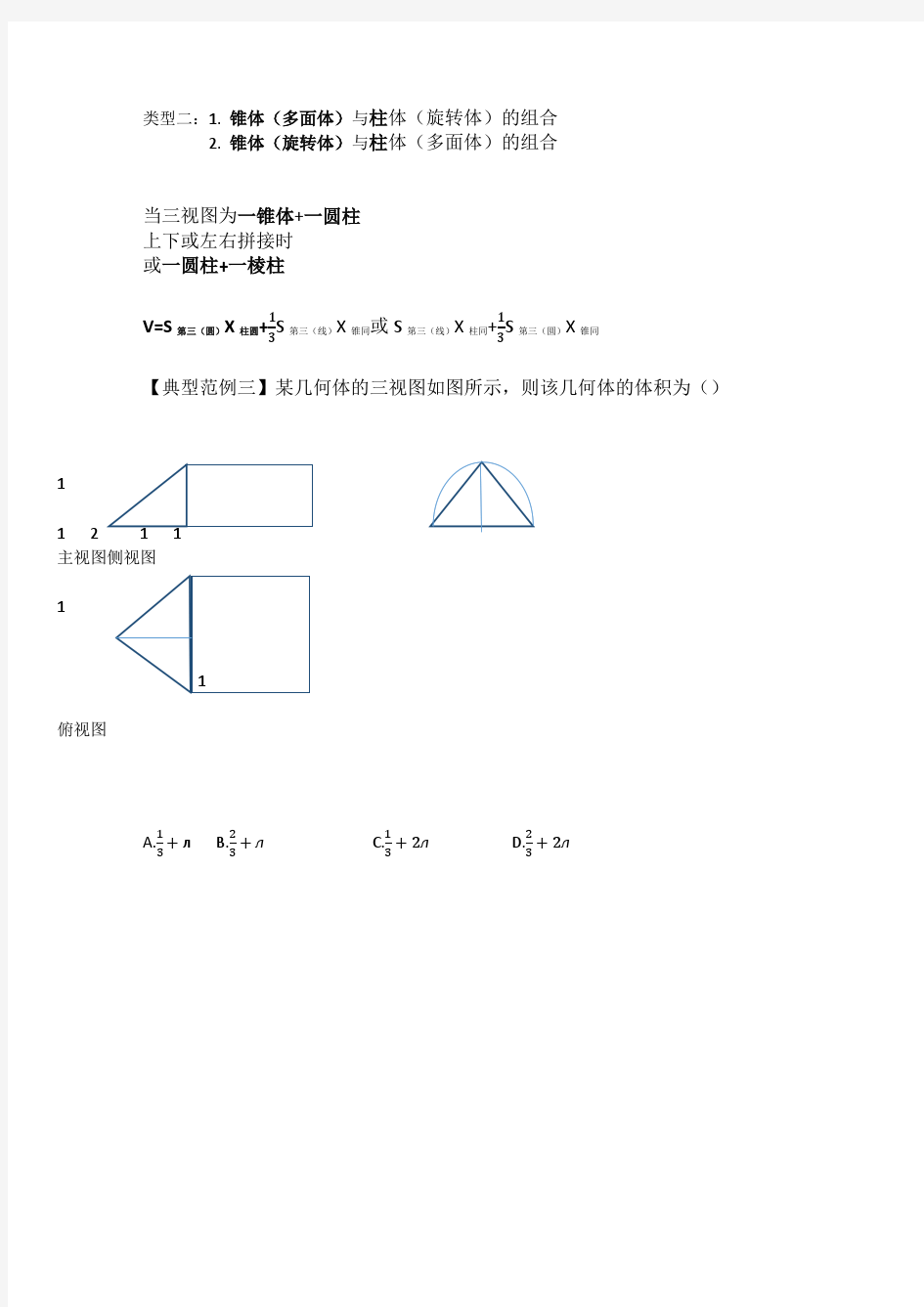 《程伟巅峰数学》2016年度创新秒杀课程精华展示六十--秒杀由三视图求组合体体积