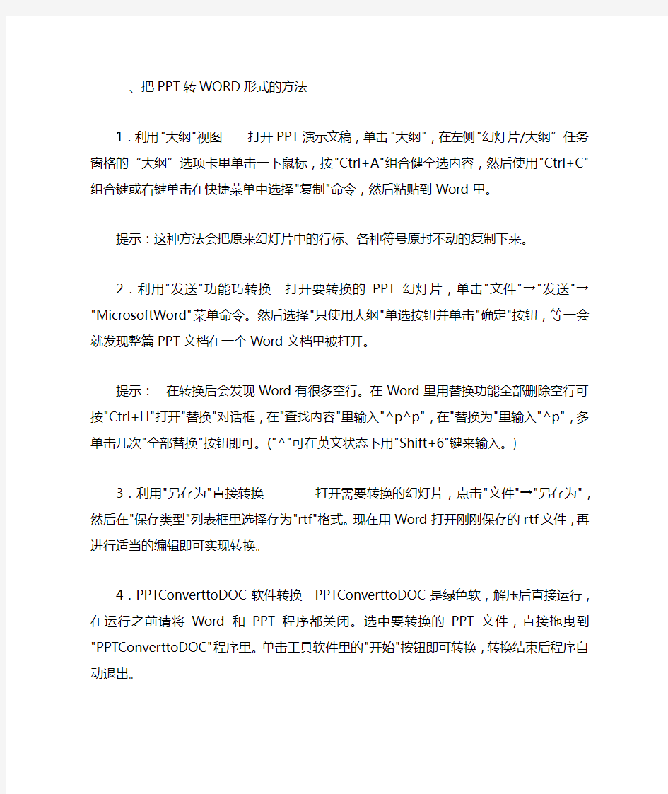 pdf格式转换方法