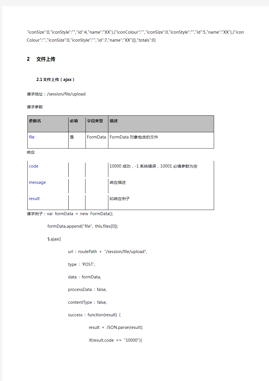 开发接口API模板