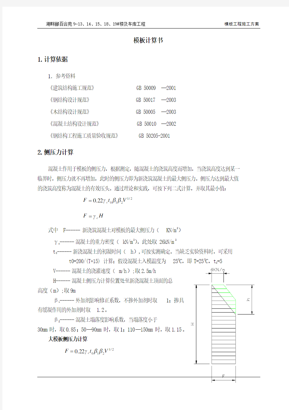 钢模板计算书