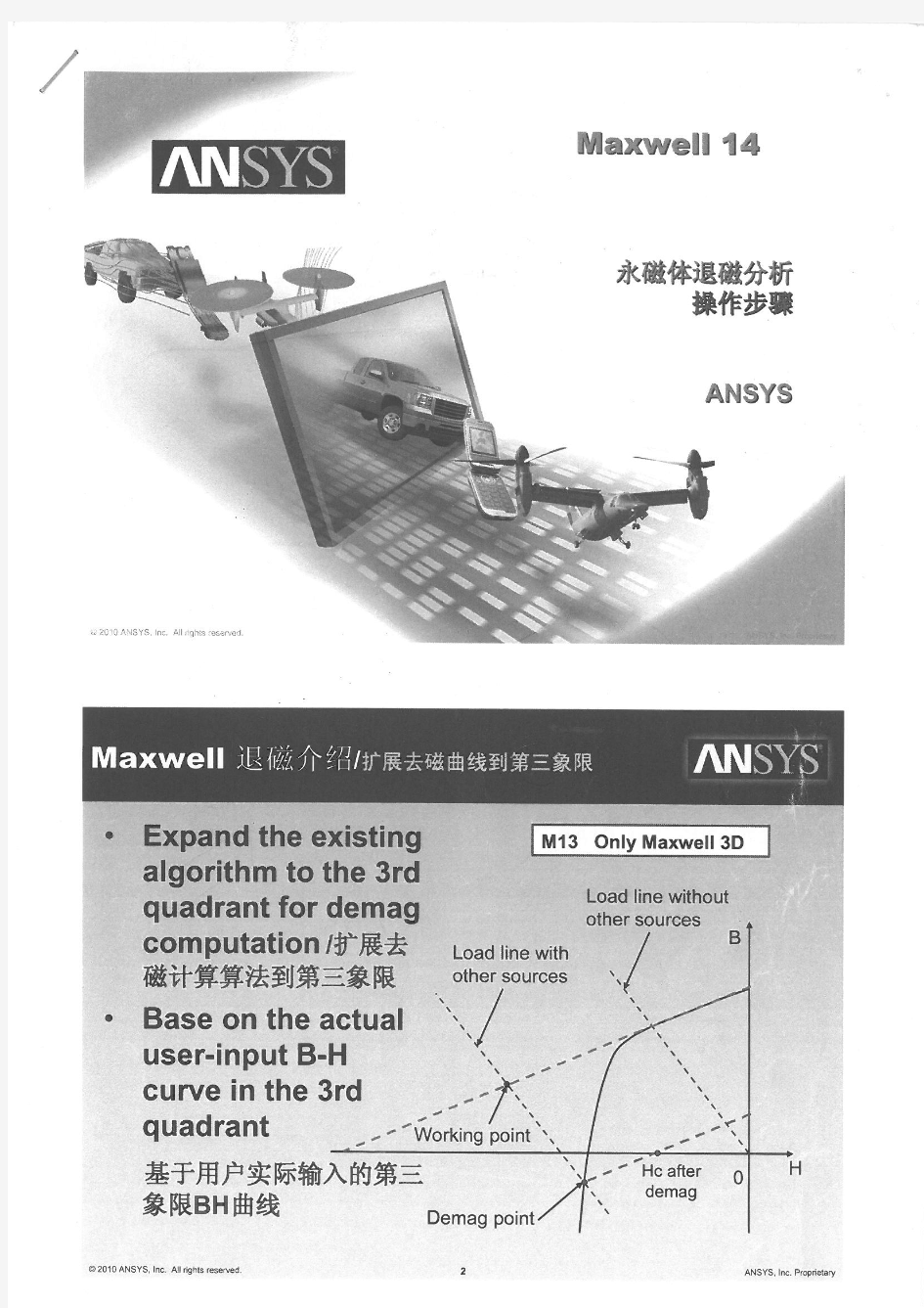 Ansoftmaxwell  官方退磁仿真教程