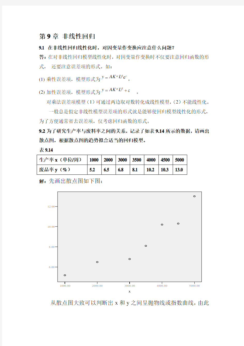 应用回归分析第九章部分答案