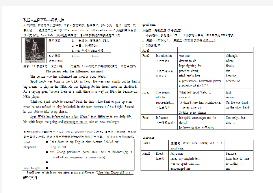 最新中考英语作文汇总