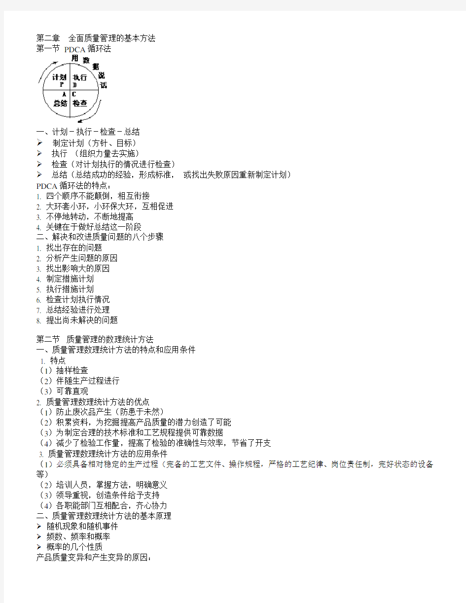 全面质量管理的基本方法