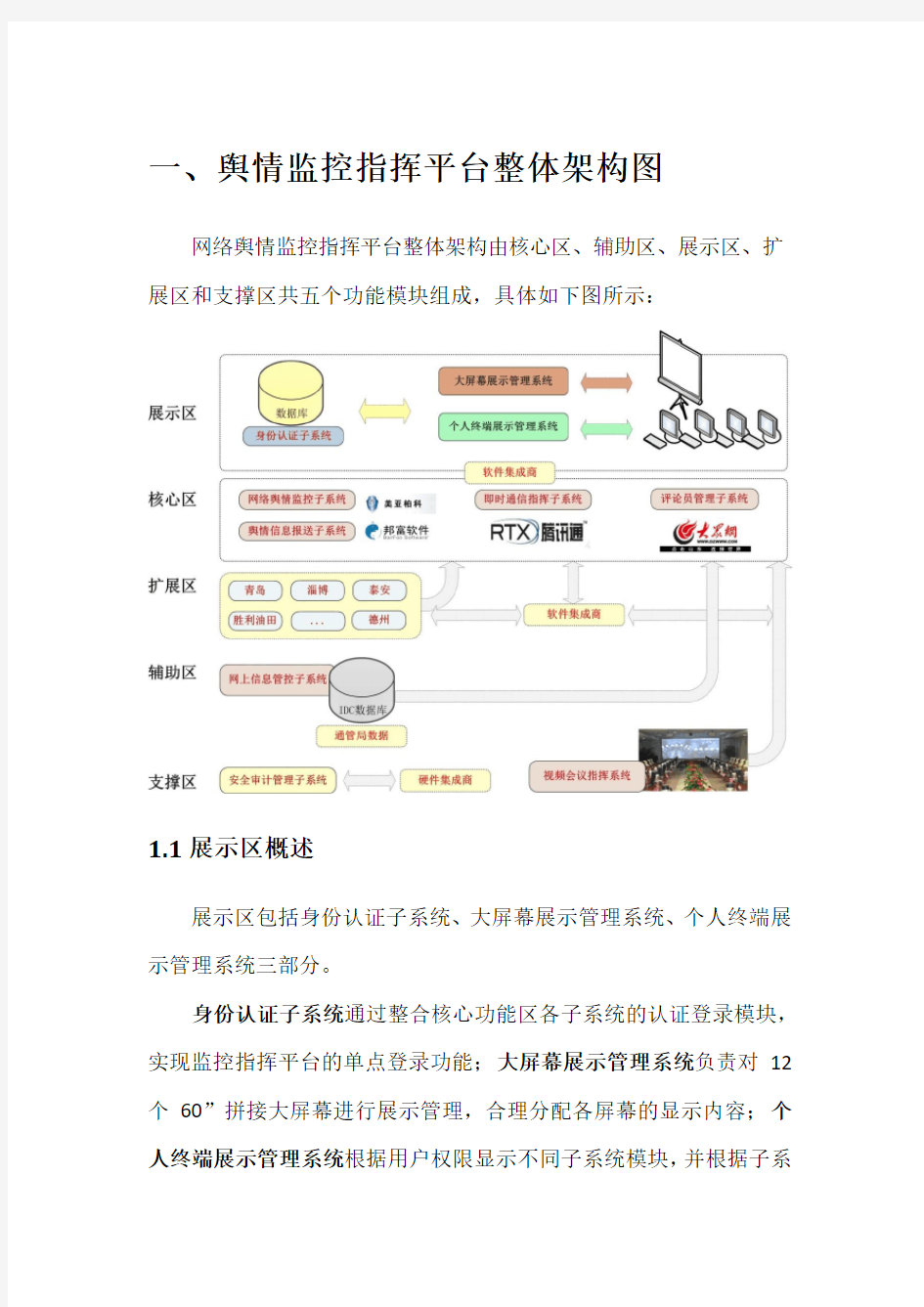 一、舆情监控指挥平台整体架构图