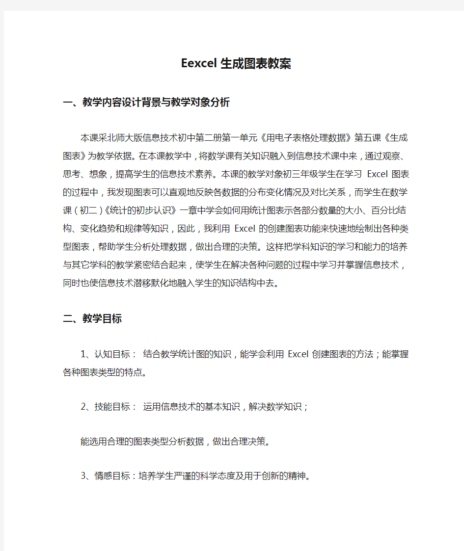 Eexcel生成图表教案