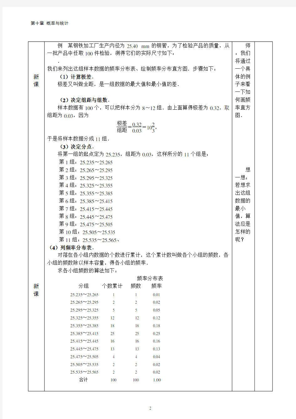 第三课时 频率分布直方图专题