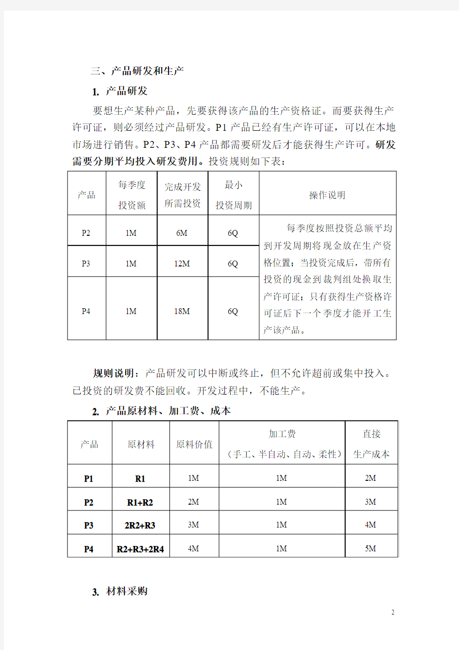 ERP沙盘规则(附评分标准)(最新)