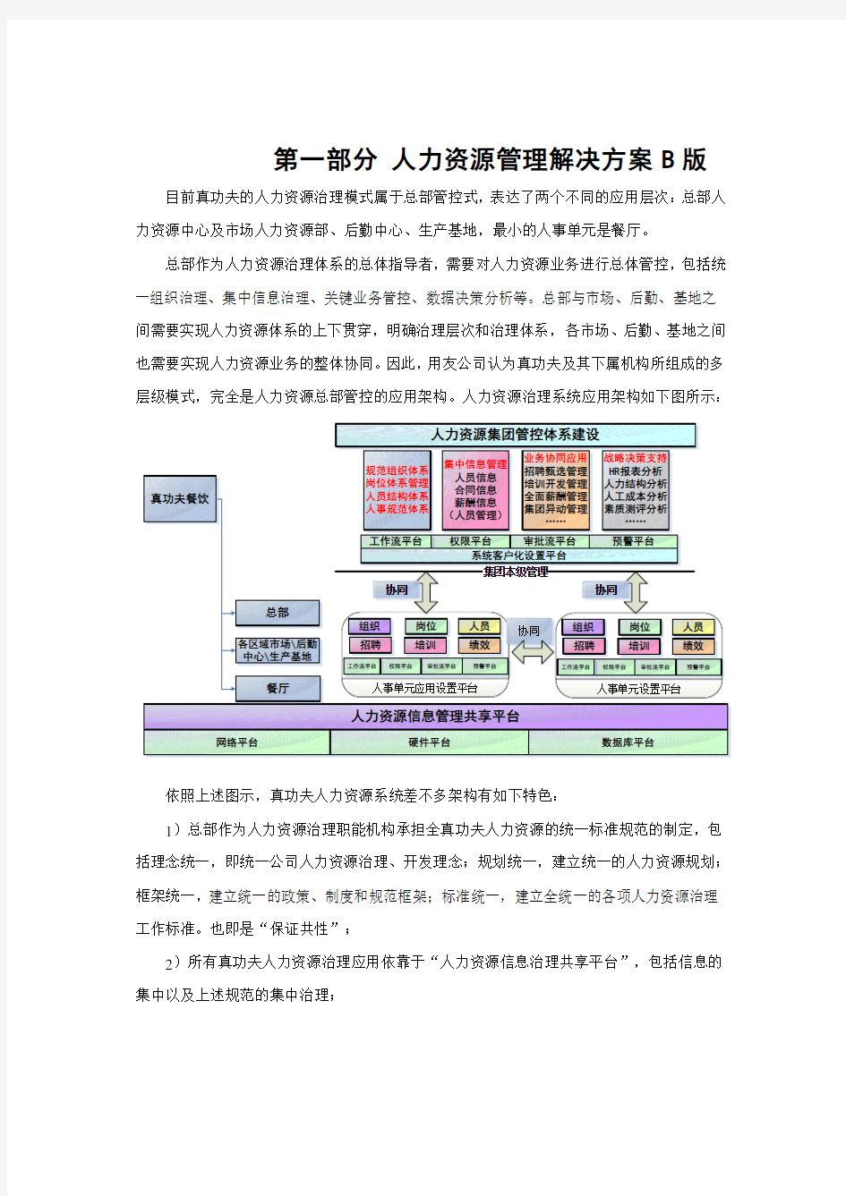 人力资源管理解决方案B版