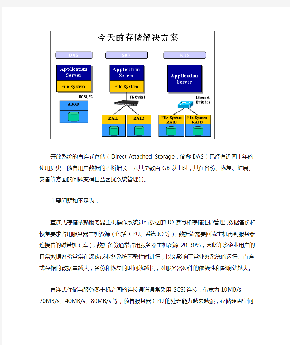 各种常见类型的存储