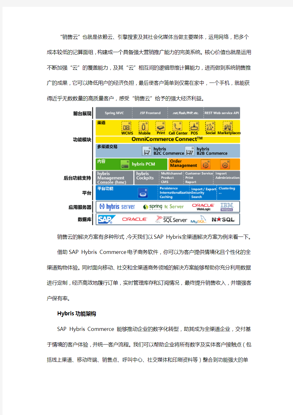 销售云解决方案