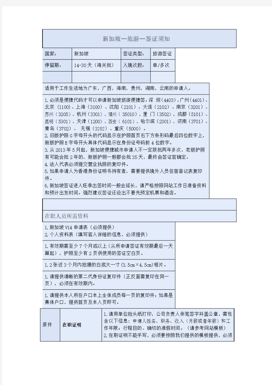 新加坡旅游签证须知(1)