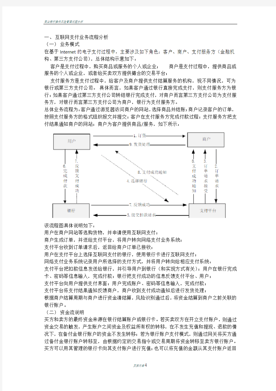 商业银行支付业务