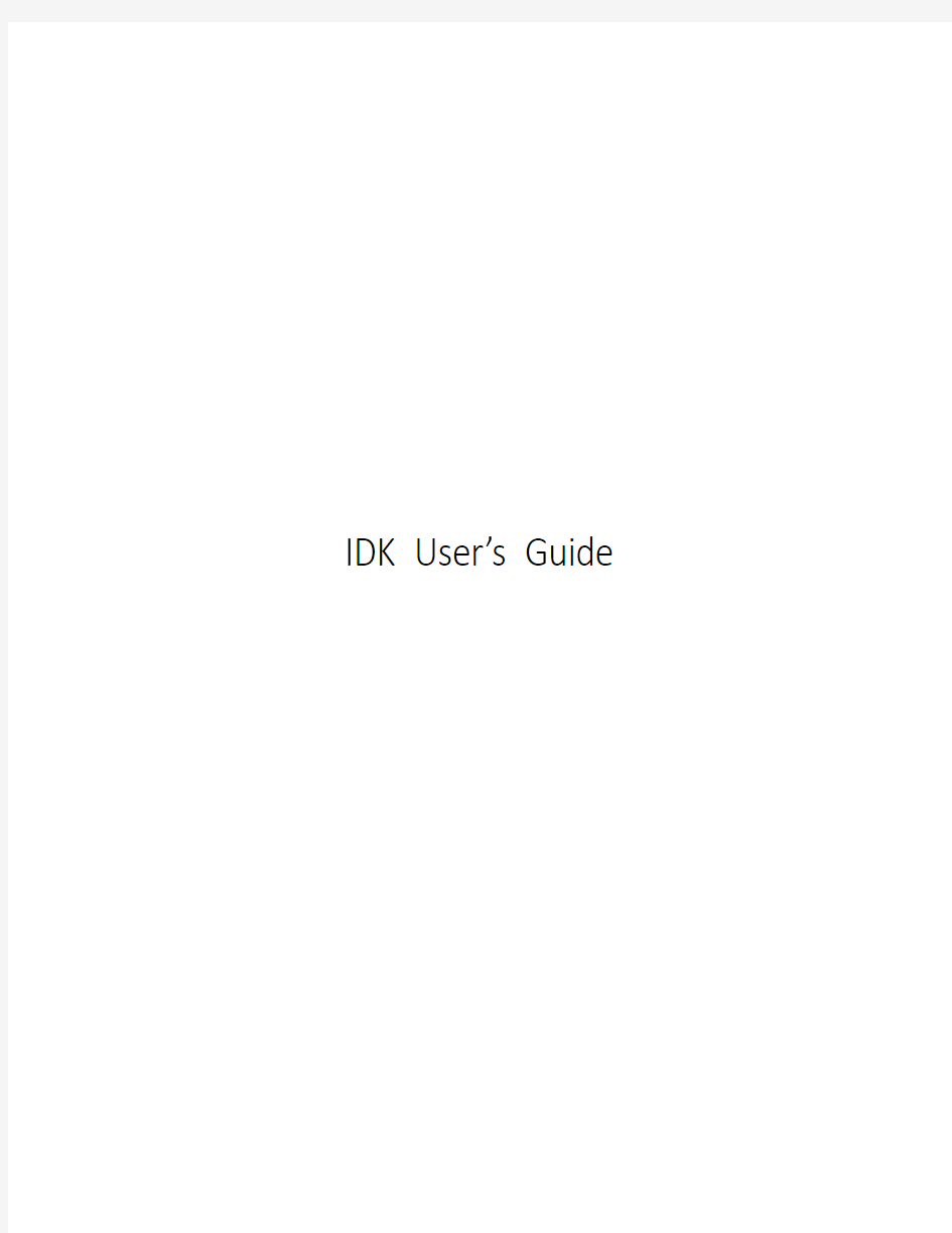 IDK Users_Guide