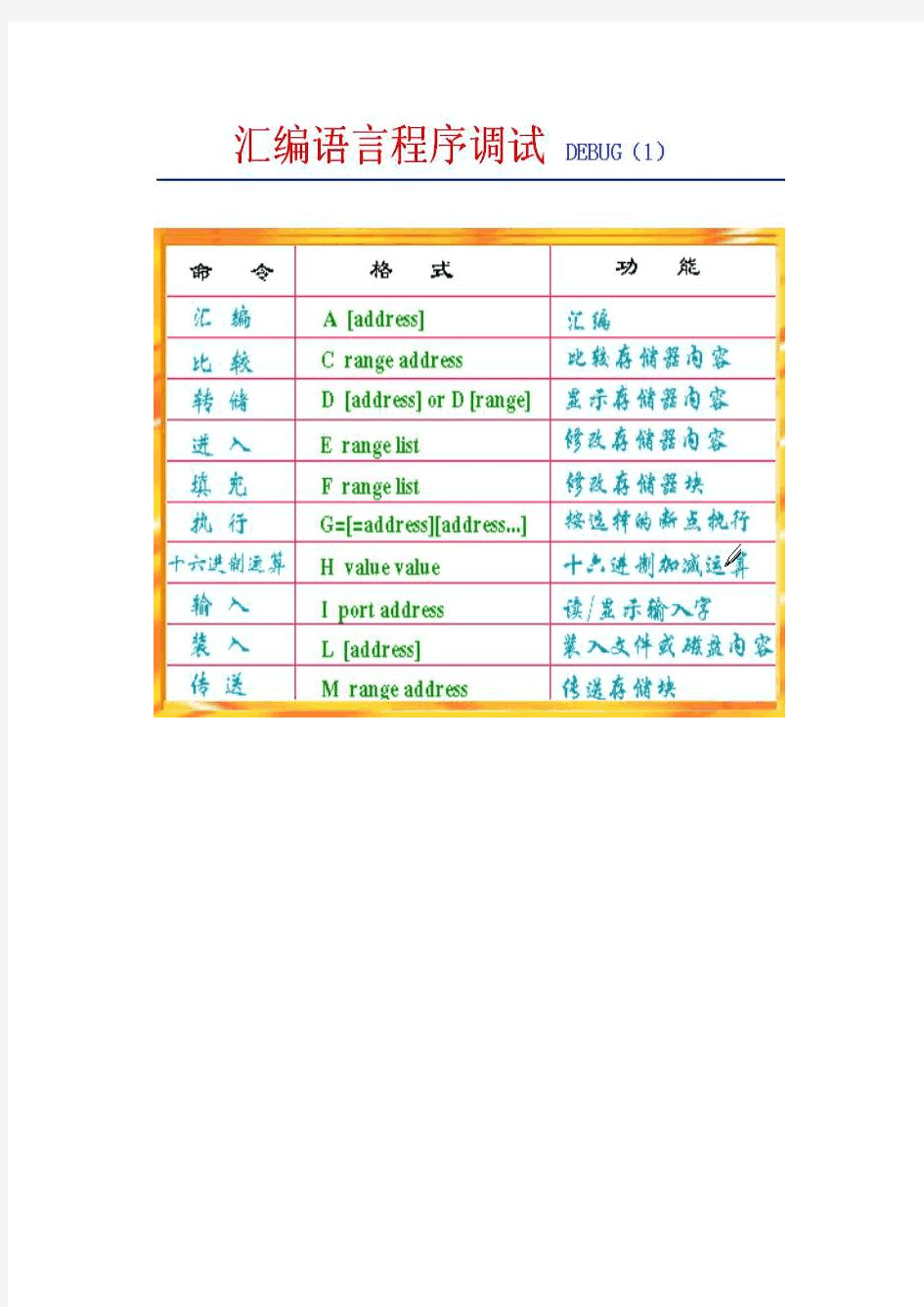 工程学院汇编语言程序设计实验教程