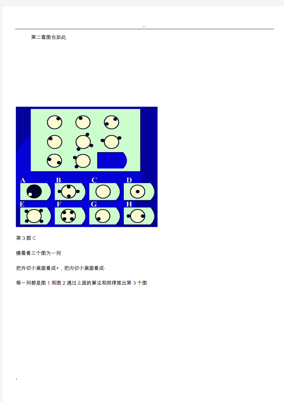 100道图形推理题精选