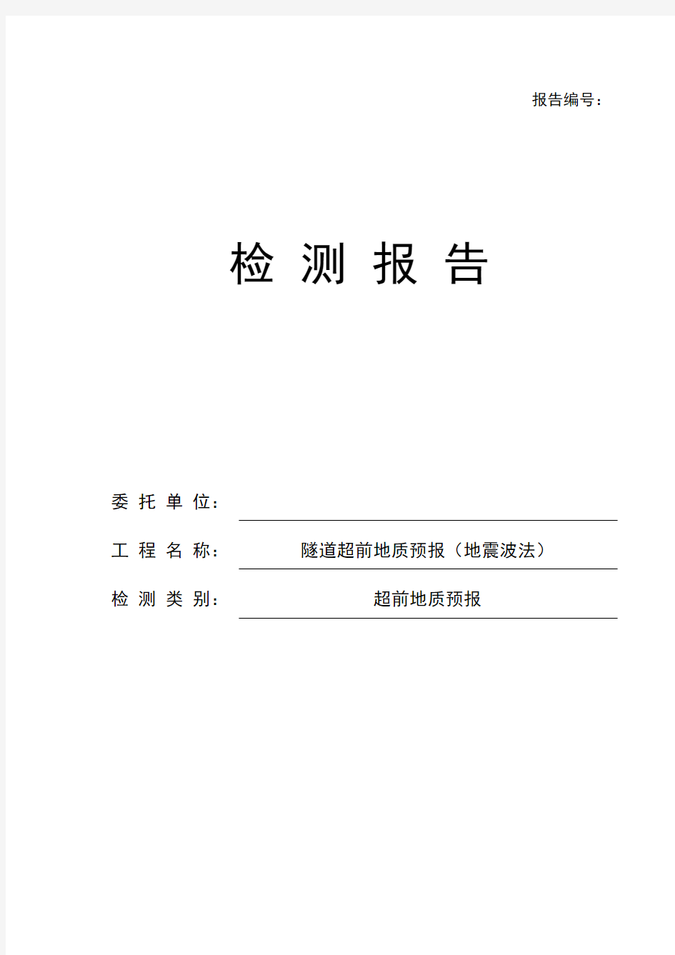 隧道隧道超前地质预报模拟报告(地震波法)