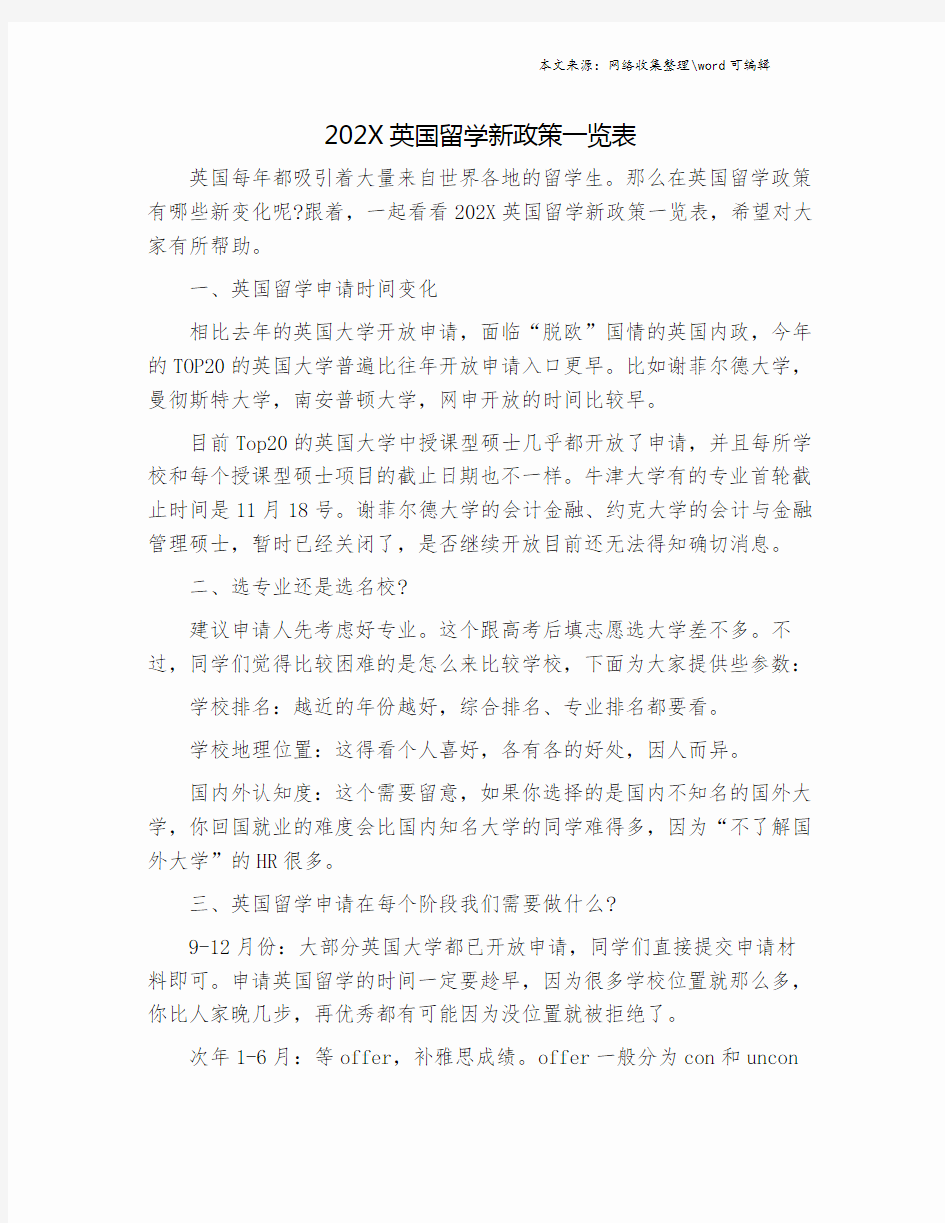 202X英国留学新政策一览表.doc