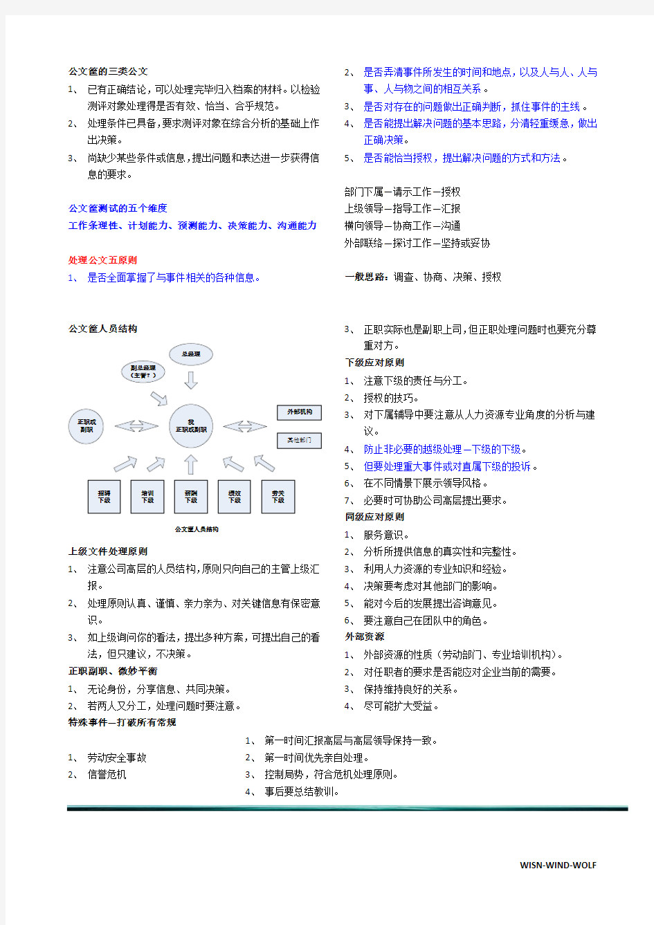 考试必过的公文筐的答题技巧