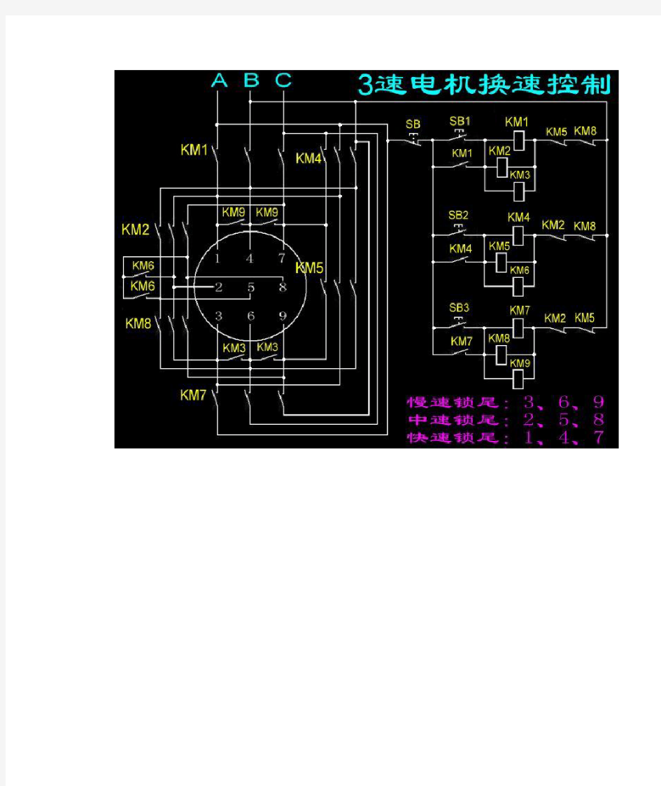 三速电机接线图