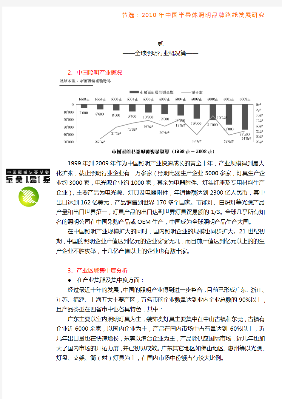 中国照明行业市场竞争格局分析报告