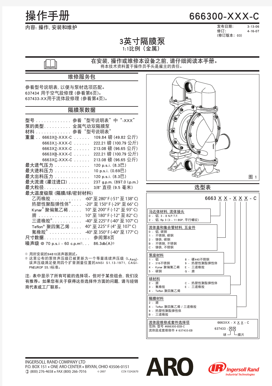 隔膜泵说明书