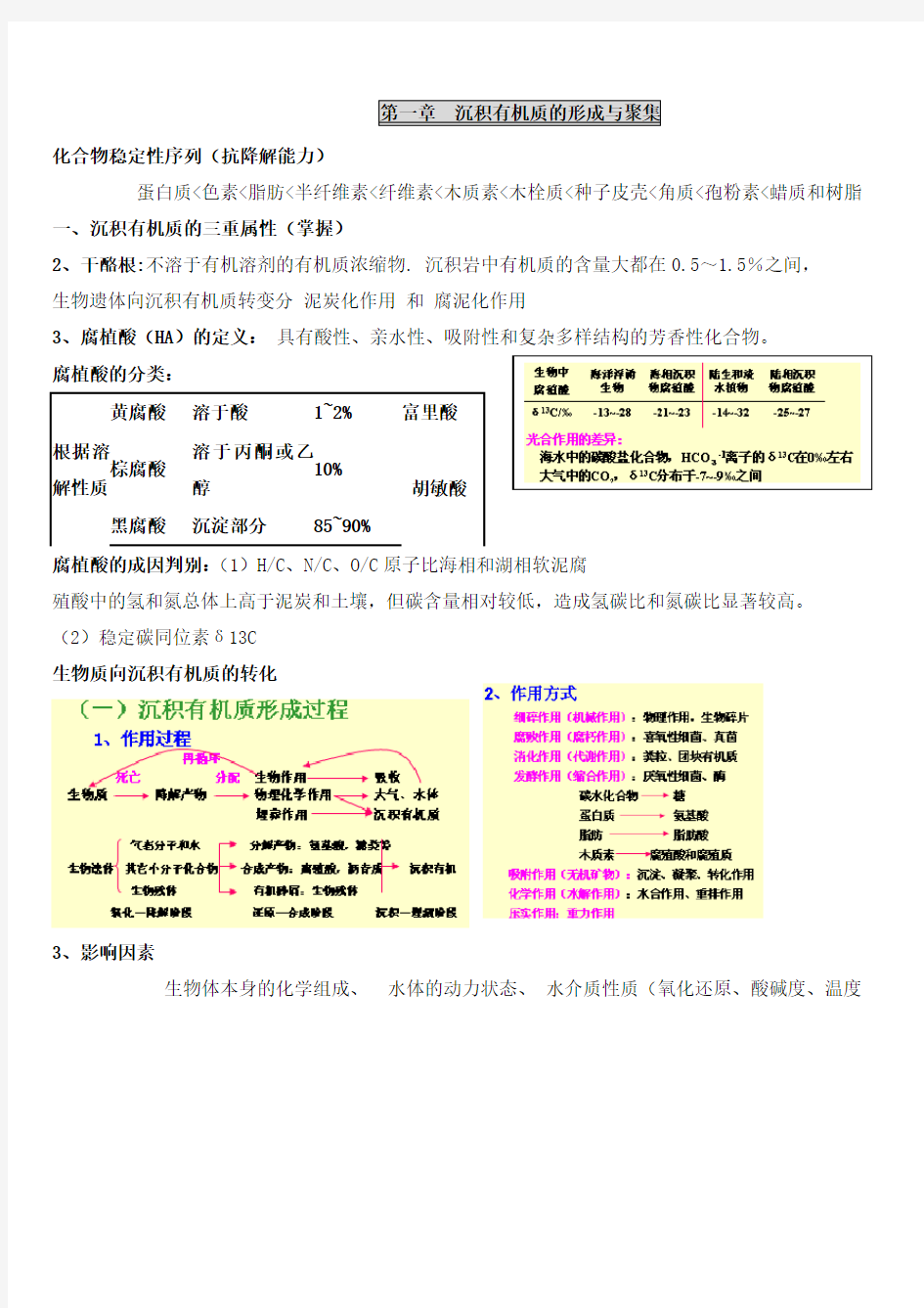 中国矿业大学能源地质学考试材料