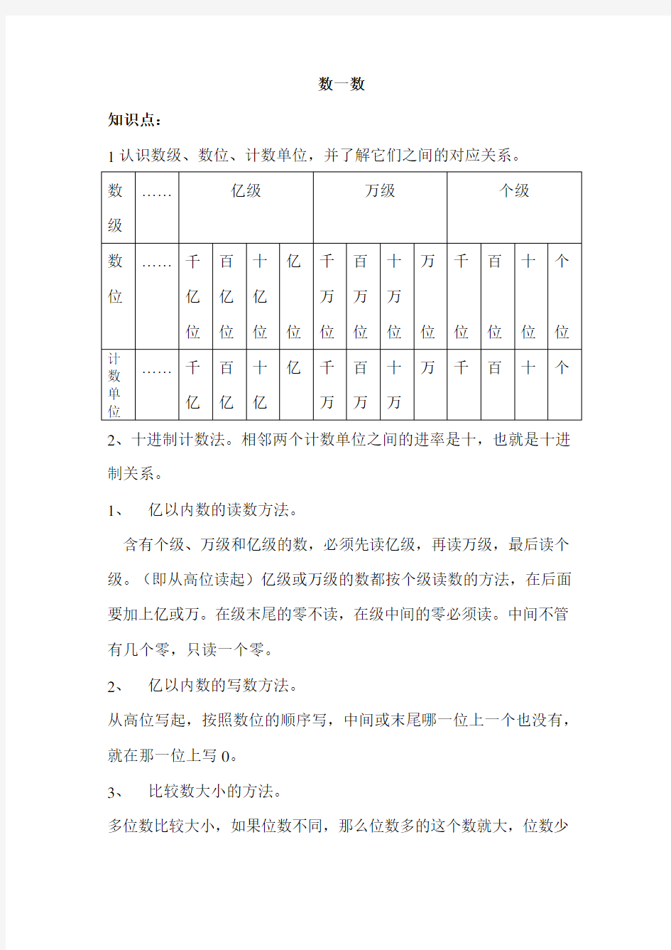 四年级数学上册一对一讲义