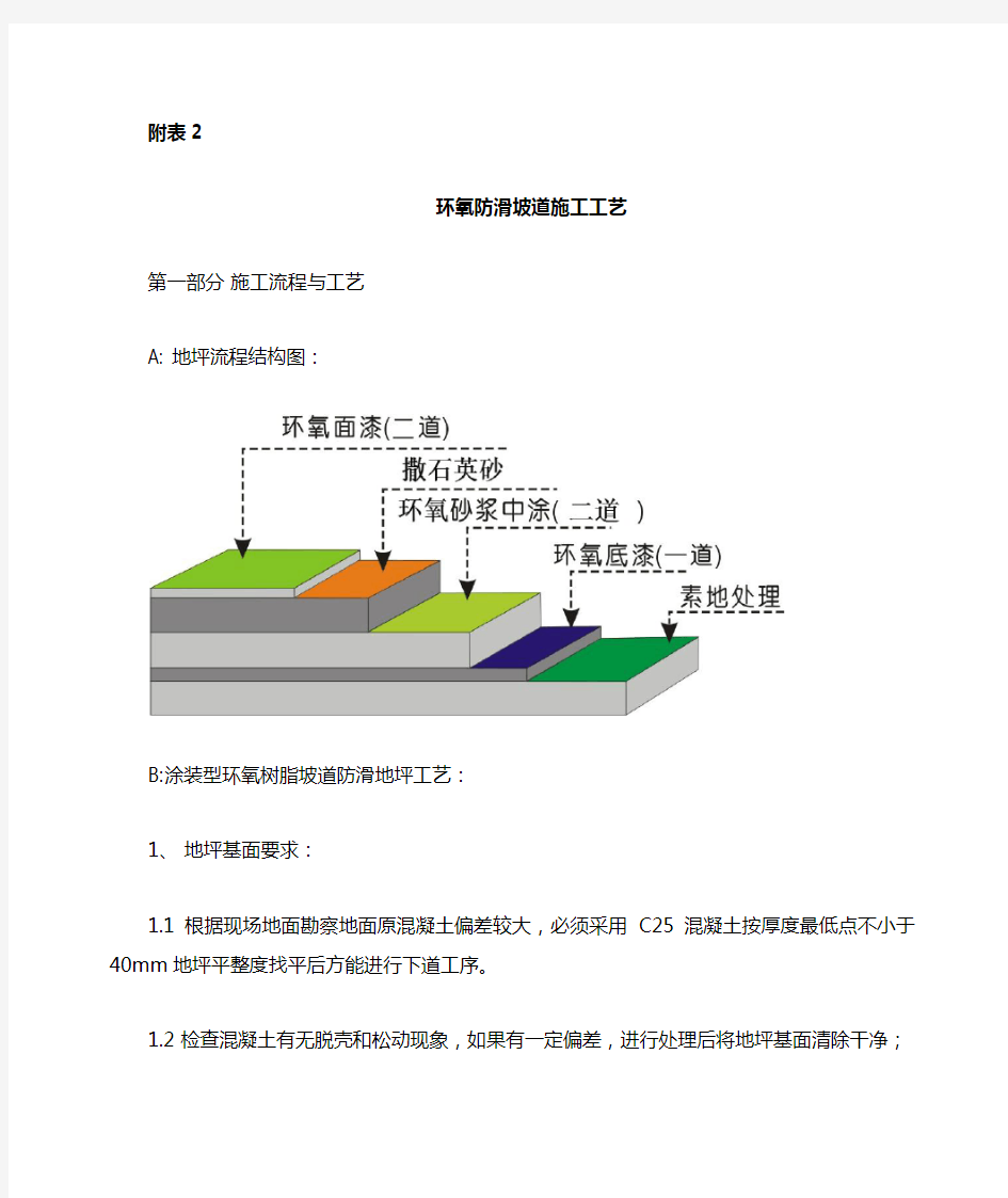 防滑坡道施工工艺