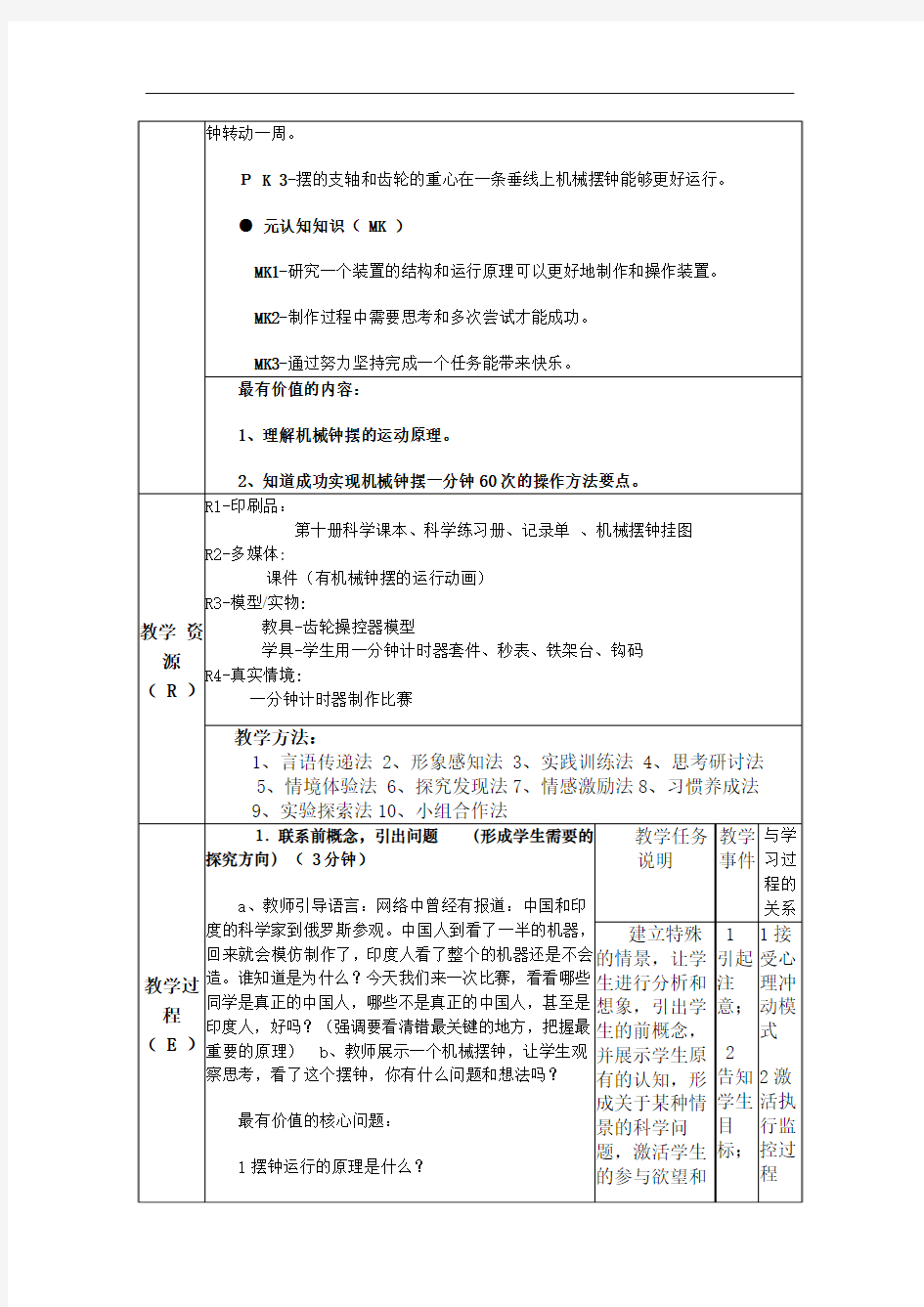 小学科学教学规划概述