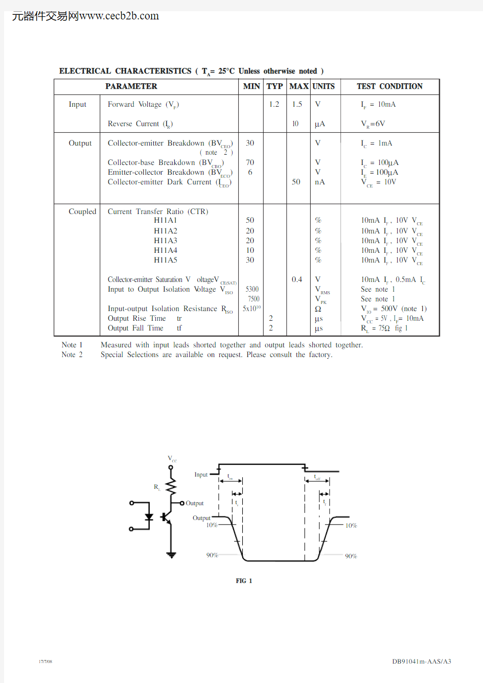 H11A1XG中文资料