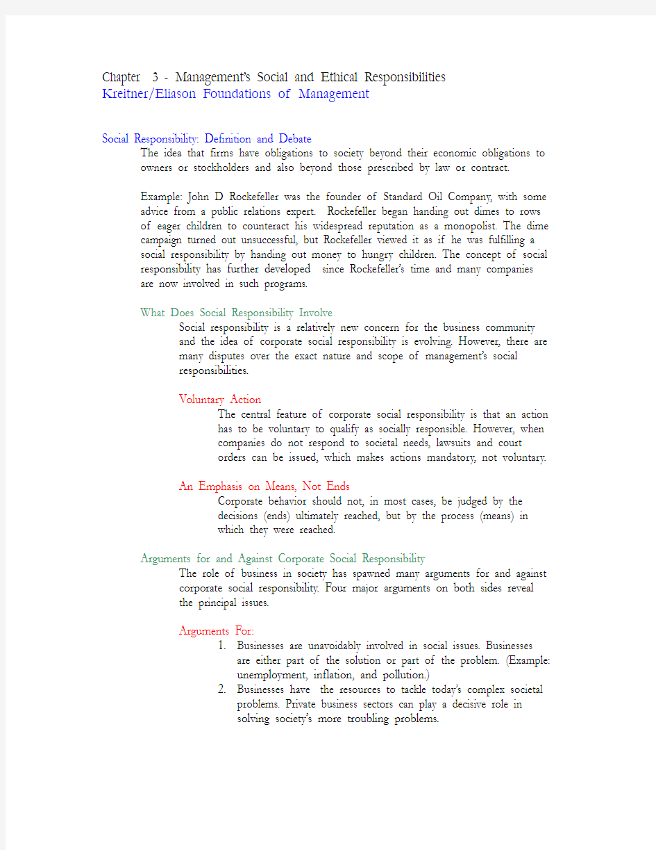 Chapter3-Kreitner-Ethics-Outline-COB300E