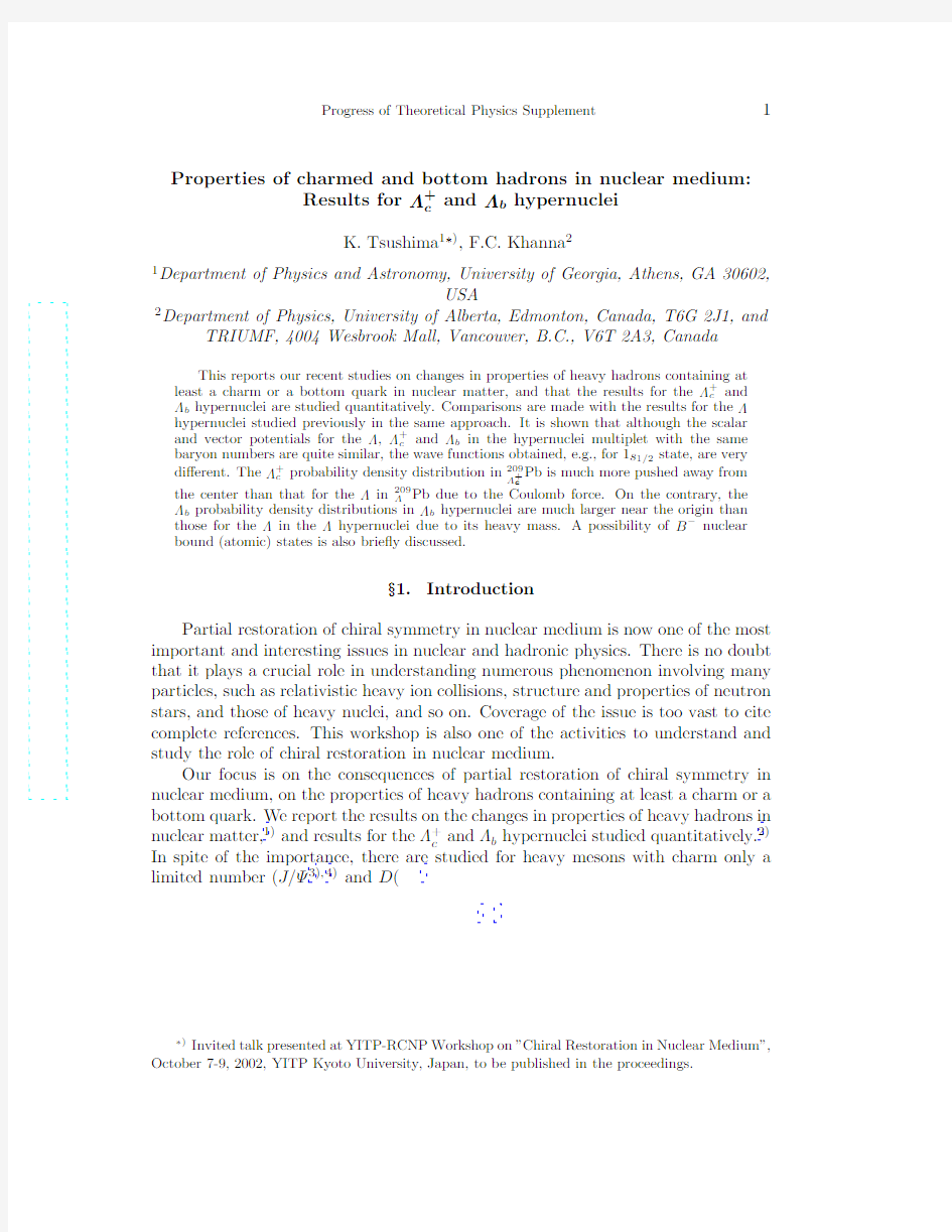 Properties of charmed and bottom hadrons in nuclear medium Results for $Lambda_c^+$ and $La